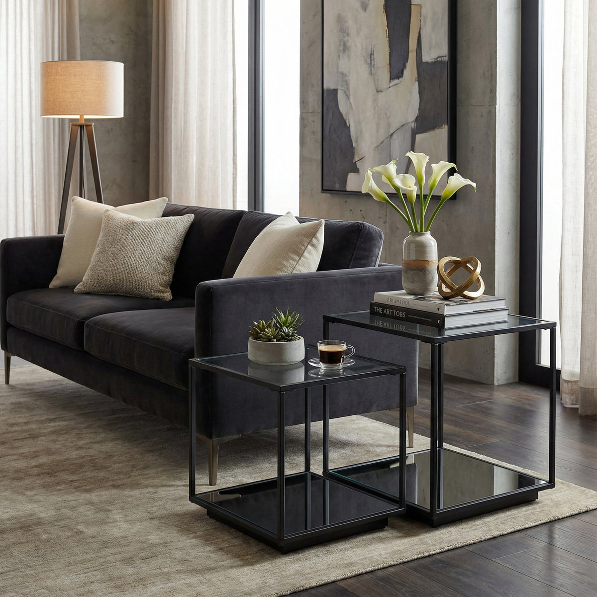 Industrial Nesting Side Tables