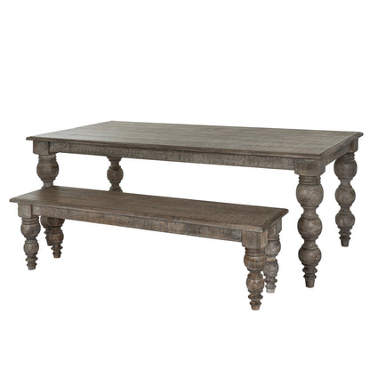 Satin Finish Rectangular Dining Table