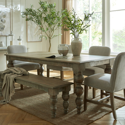 Satin Finish Rectangular Dining Table