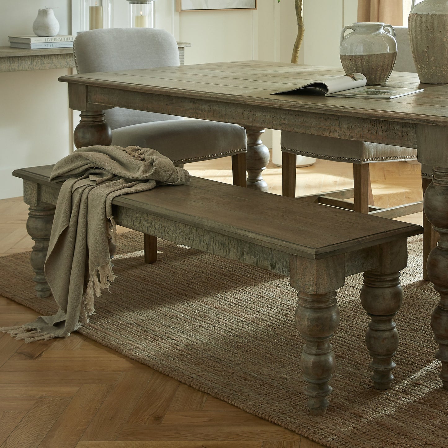 Satin Finish Rectangular Bench