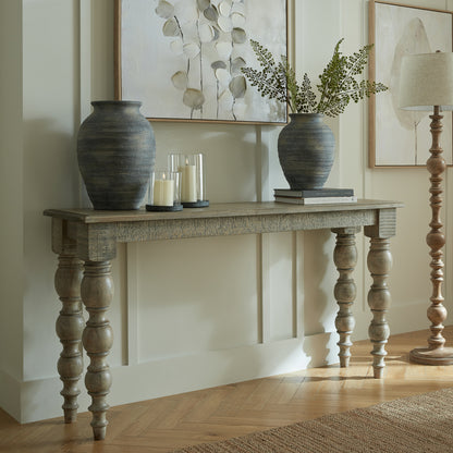 Satin Finish Architectural Console Table