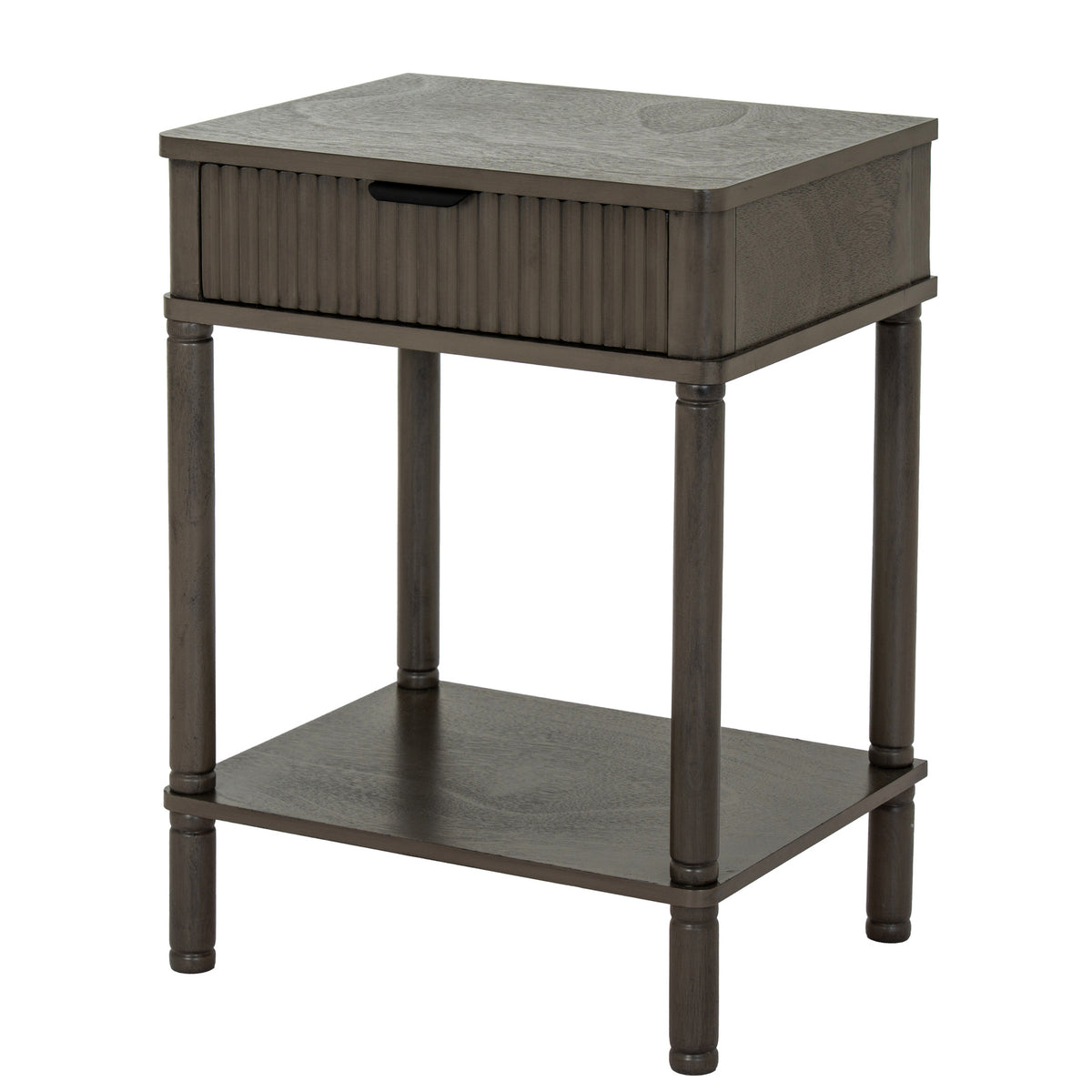Grained Single-Drawer Side Table