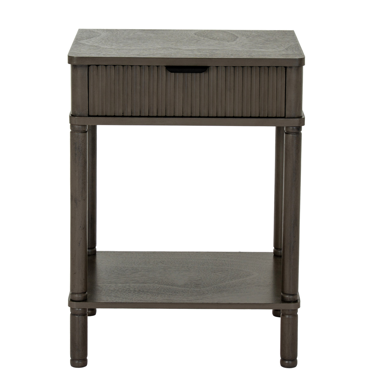 Grained Single-Drawer Side Table