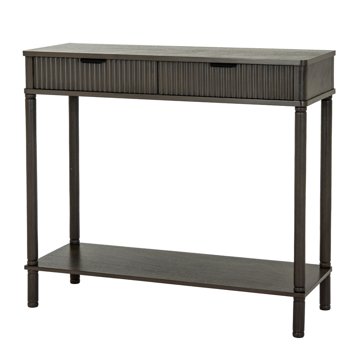 Grained Two-Drawer Console Table
