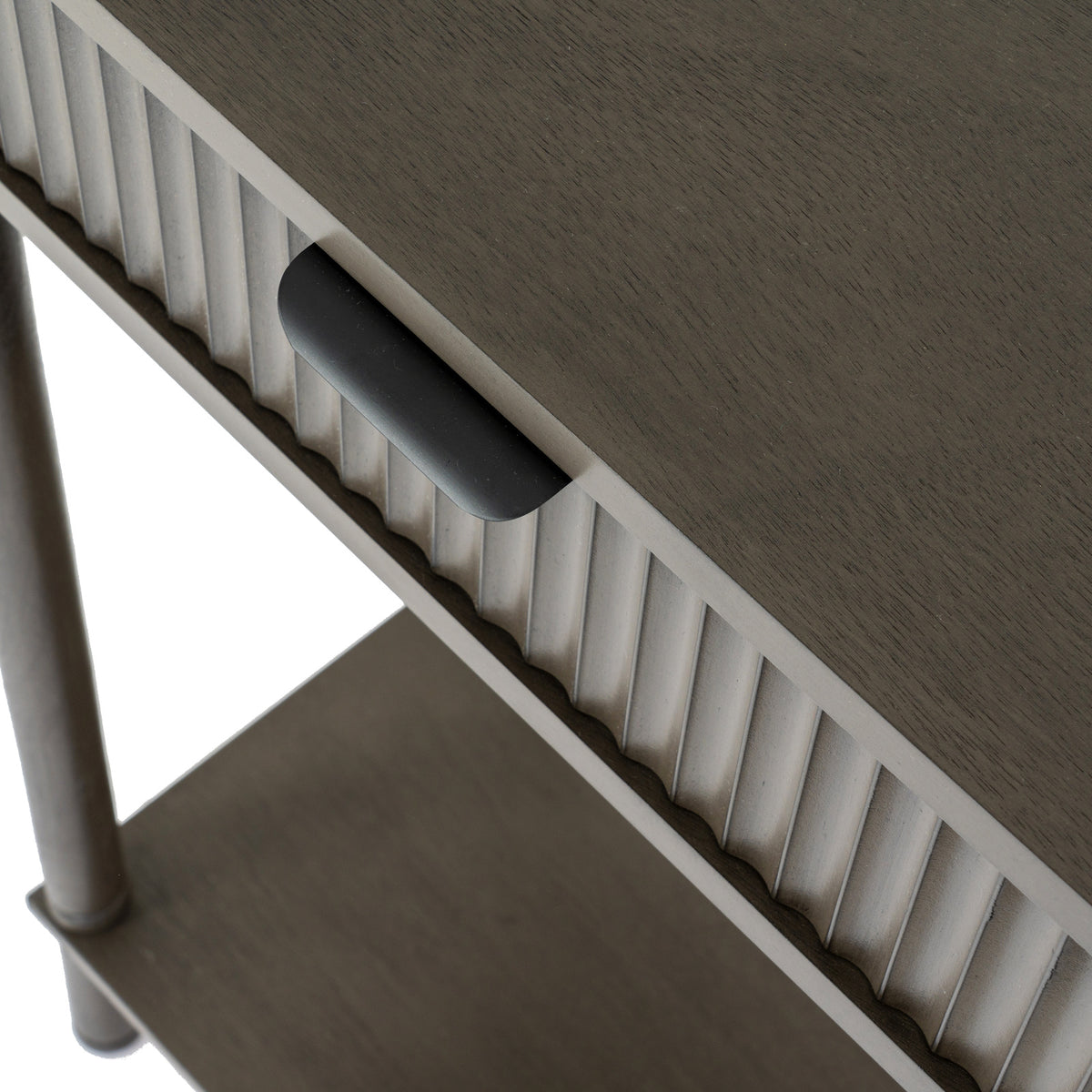 Grained Two-Drawer Console Table