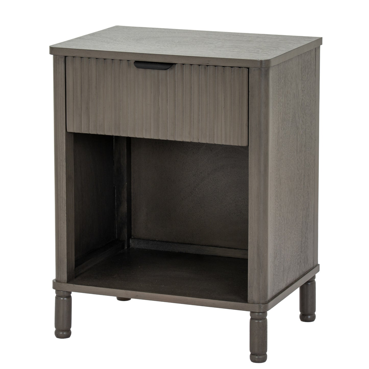Grained Single-Drawer Pedestal Cabinet