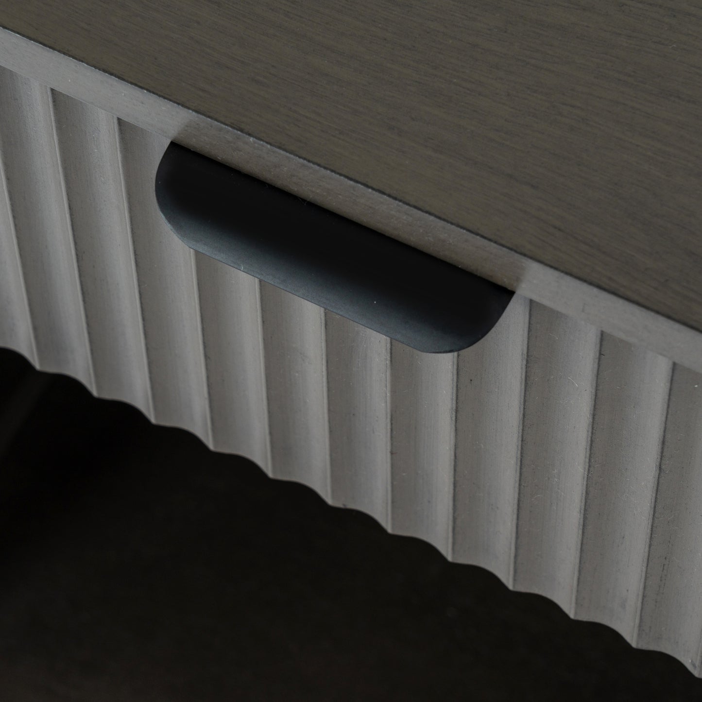 Grained Single-Drawer Pedestal Cabinet