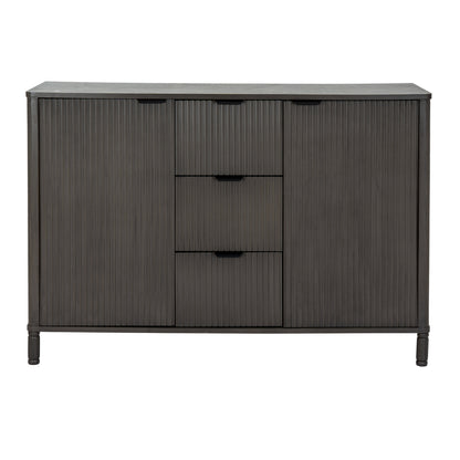 Grained Three-Drawer Two-Door Cabinet