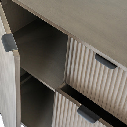 Grained Three-Drawer Two-Door Cabinet