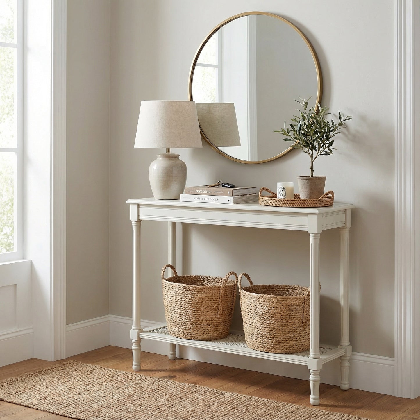 The Marais Rattan Hallway Console