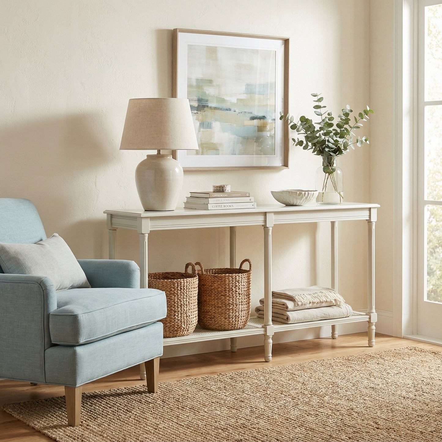 The Marais Rattan Gallery Console