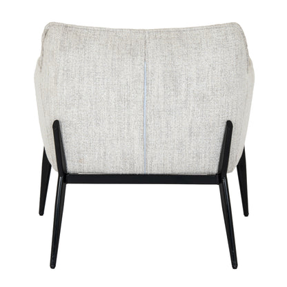 Neutral Weave Contoured Armchair