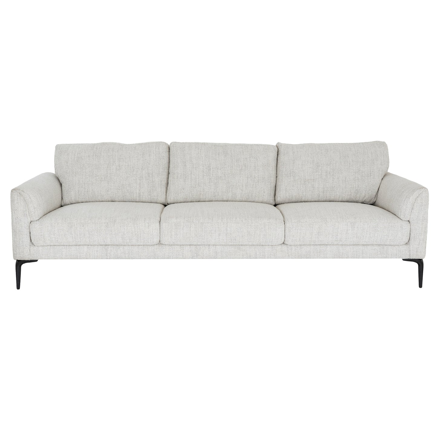 Textured Weave Three-Seater Sofa & Footstool