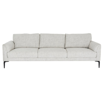 Textured Weave Three-Seater Sofa & Footstool