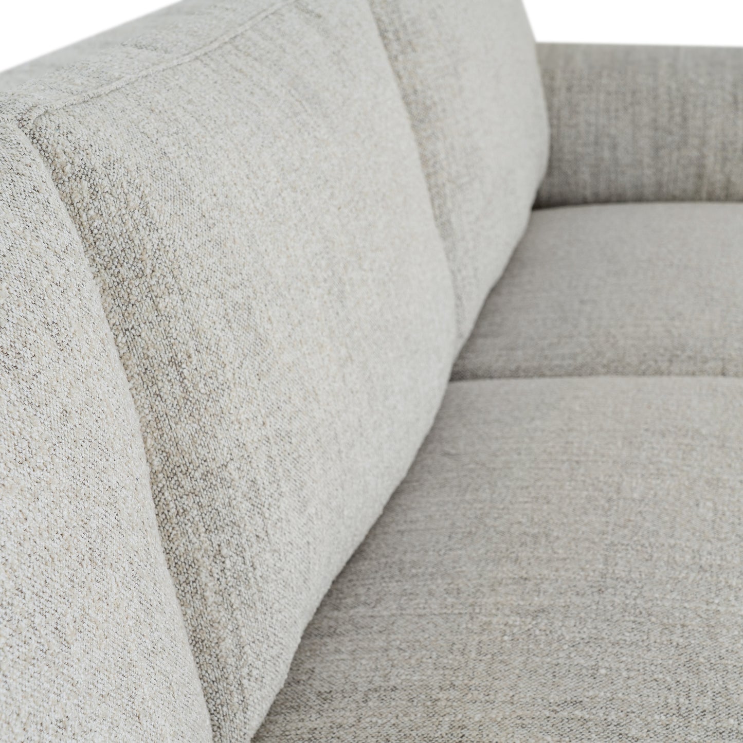 Textured Weave Three-Seater Sofa & Footstool