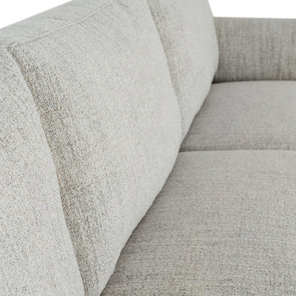 Textured Weave Three-Seater Sofa & Footstool