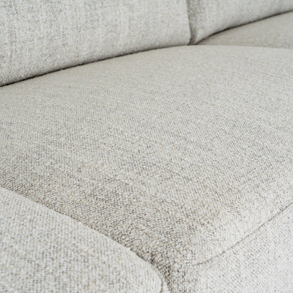 Textured Weave Three-Seater Sofa & Footstool
