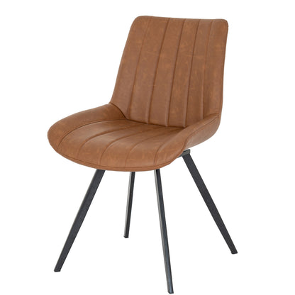 Tan Swivel Dining Chair