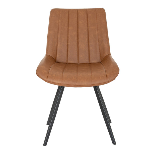 Tan Swivel Dining Chair