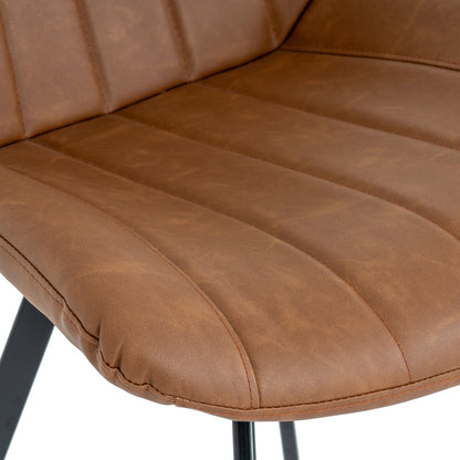 Tan Swivel Dining Chair