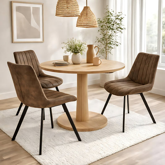 Coffee Swivel Dining Chair