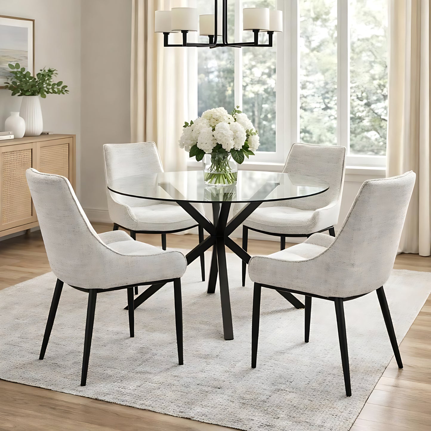 Architectural Glass Circular Dining Table
