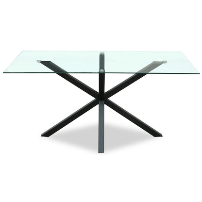 Architectural Glass Rectangular Dining Table