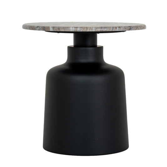 Satin Finish Circular Tapered Side Table
