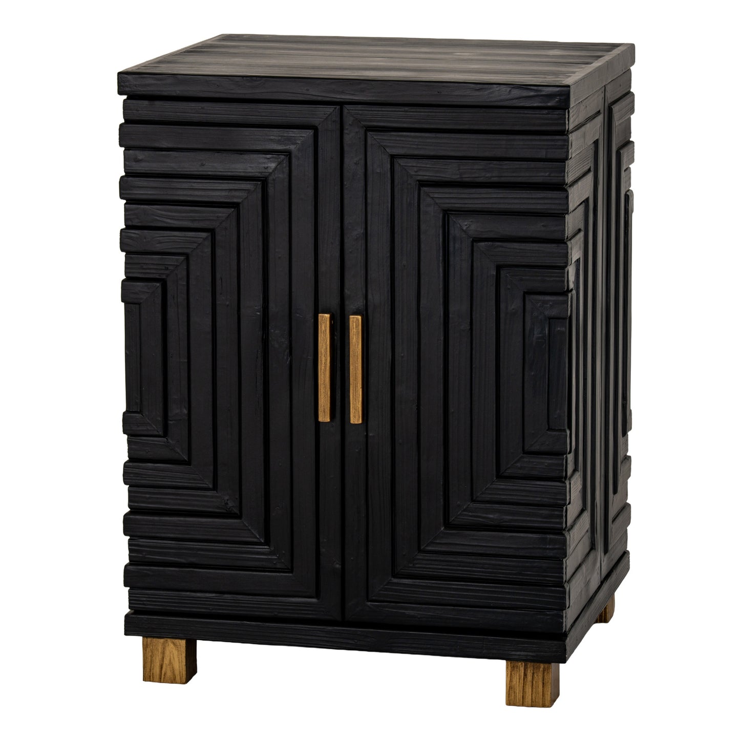 Matte Black Two-Door Accent Sideboard