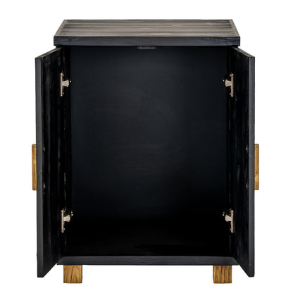 Matte Black Two-Door Accent Sideboard