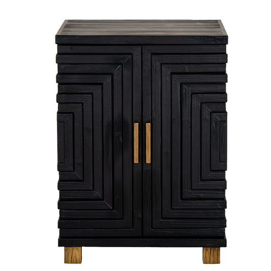 Matte Black Two-Door Accent Sideboard