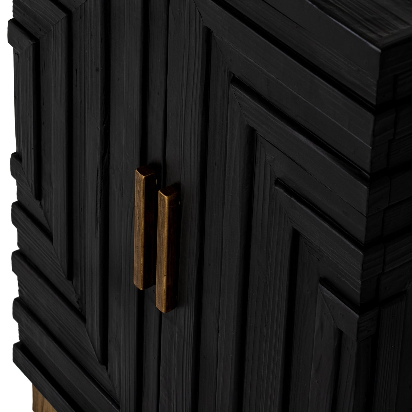 Matte Black Two-Door Accent Sideboard