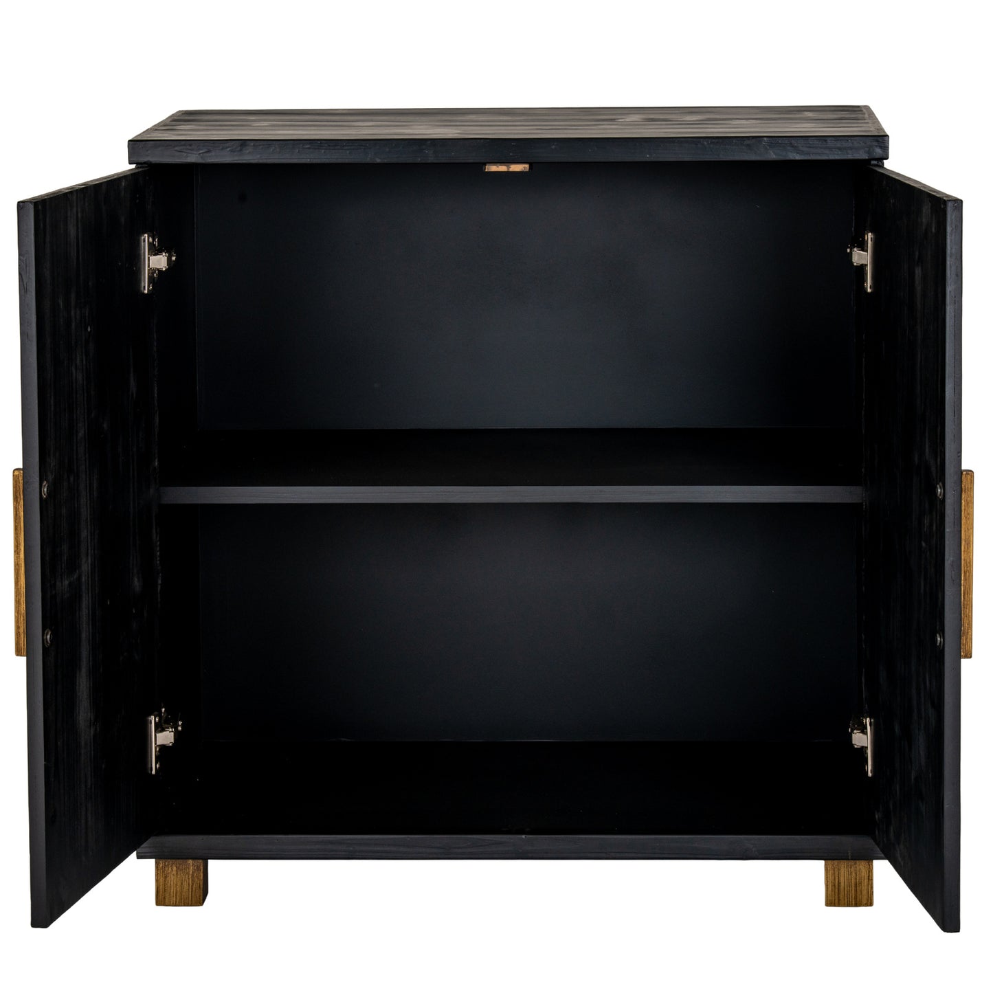 Matte Black Two-Door Low Sideboard