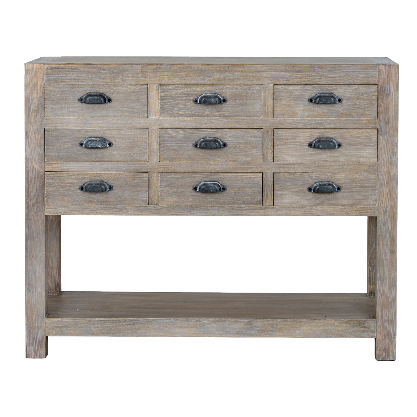 Haldon 9-Drawer Chest with Integrated Shelf