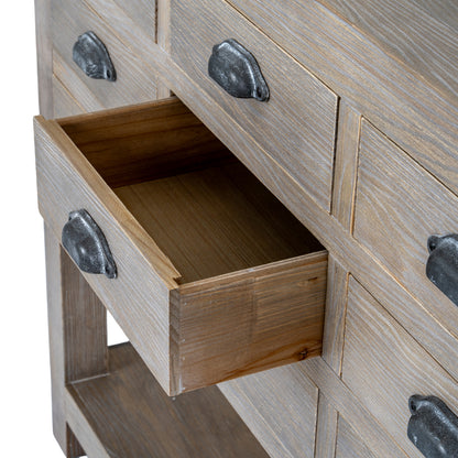 Haldon 9-Drawer Chest with Integrated Shelf