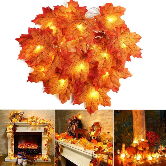 Autumn Leaf LED String Lights