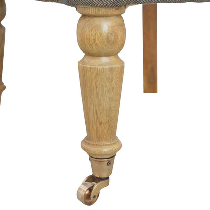 Multi Tweed Buttoned Chair