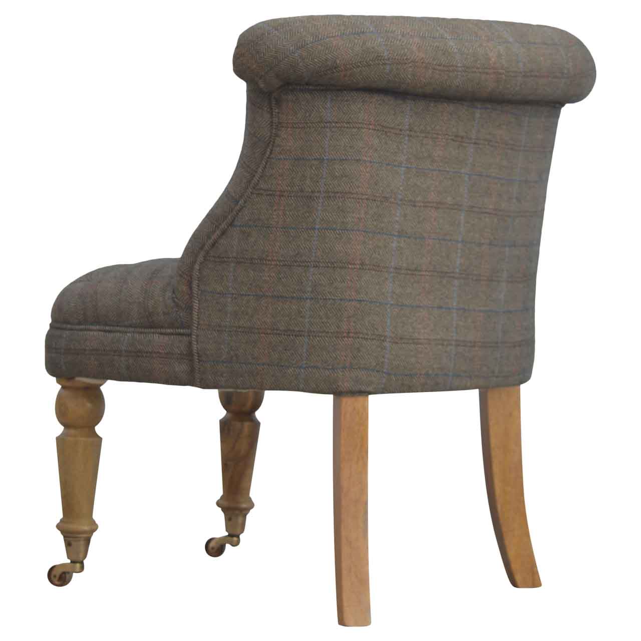 Multi Tweed Buttoned Chair