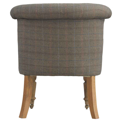 Multi Tweed Buttoned Chair