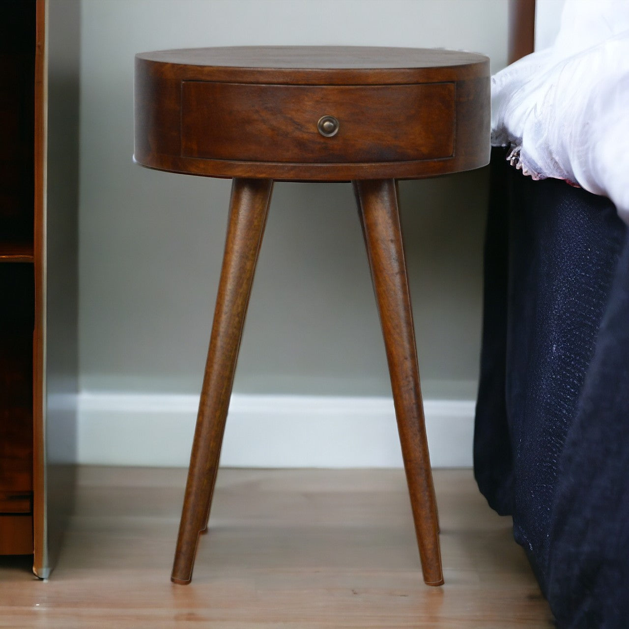 Nordic Circular Bedside Table