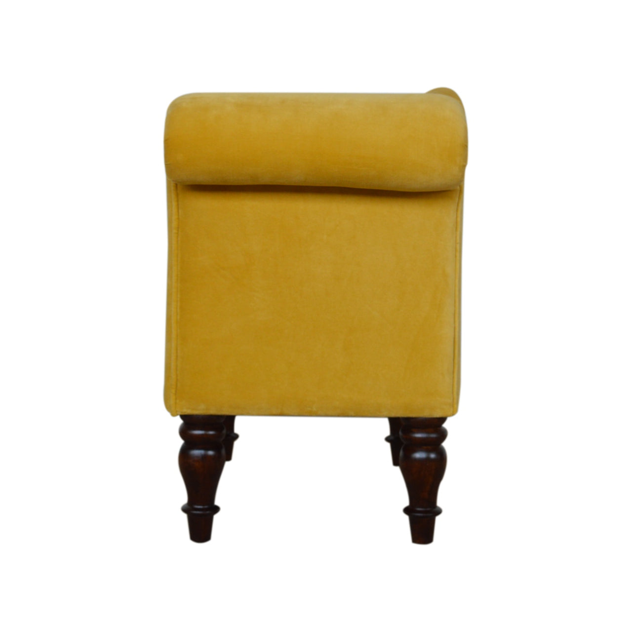 Velvet Chaise - Mustard