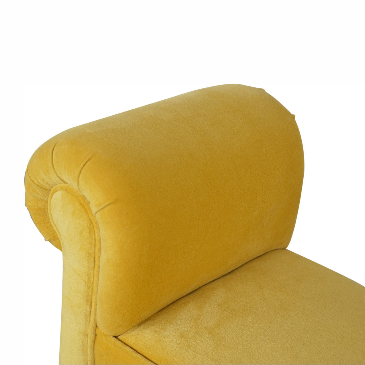 Mini Velvet Bench - Mustard