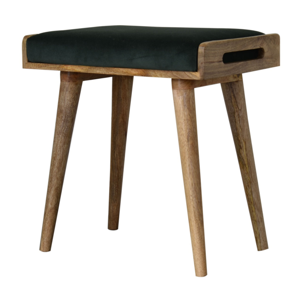 Velvet Tray Footstool