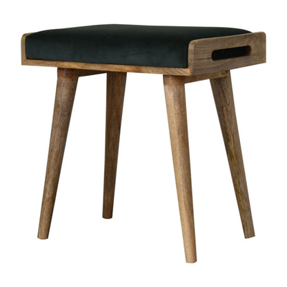 Velvet Tray Footstool
