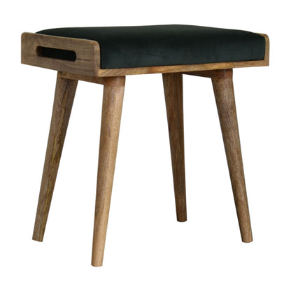 Velvet Tray Footstool