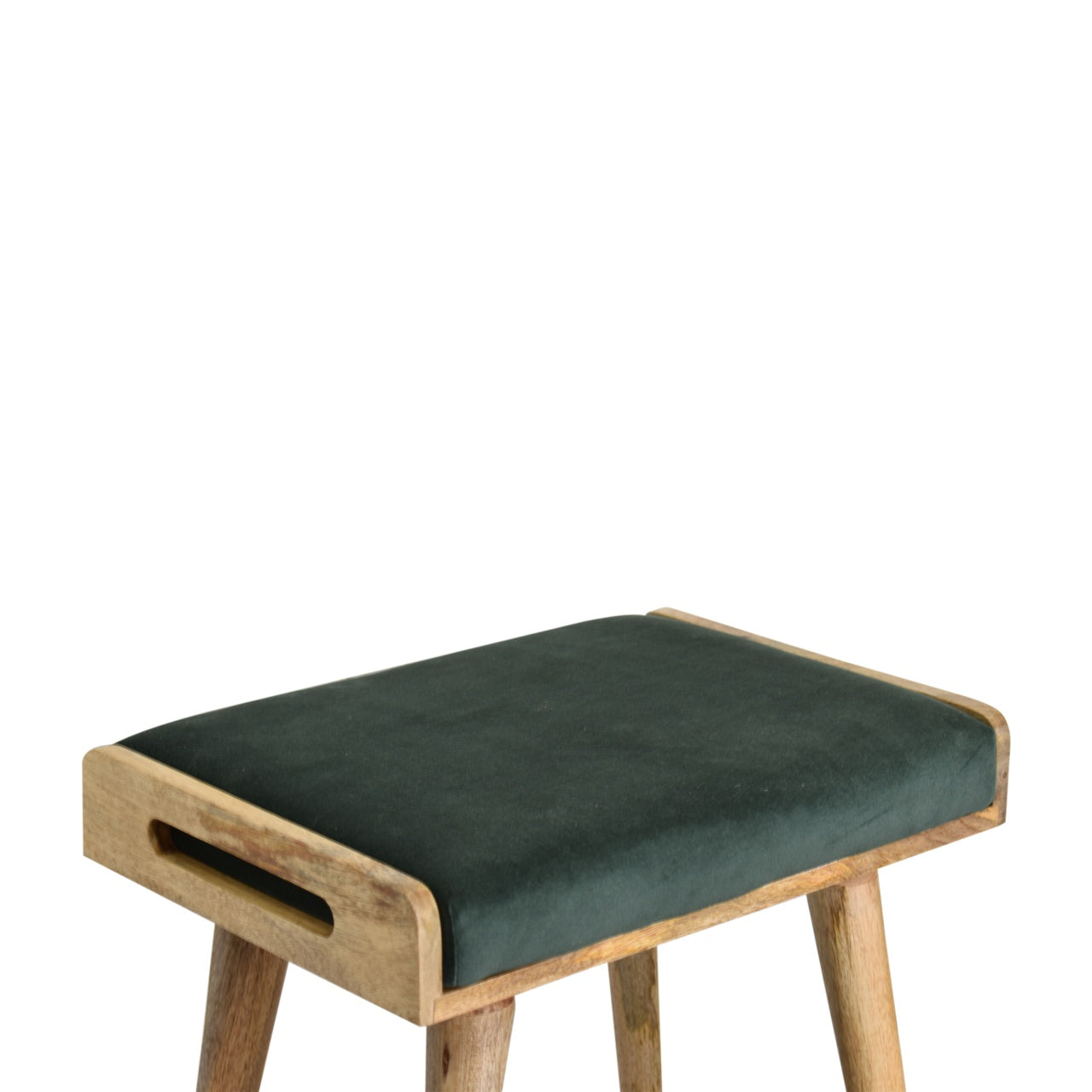Velvet Tray Footstool