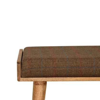 Multi Tweed Footstool