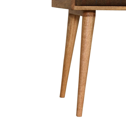 Multi Tweed Footstool