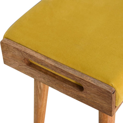 Velvet Tray Footstool