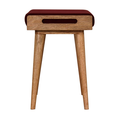 Velvet Tray Footstool